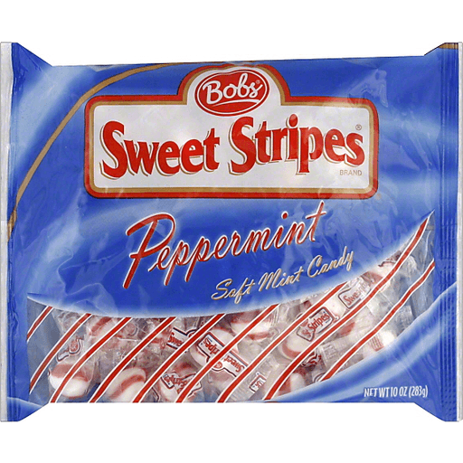 slide 2 of 3, Bobs Bob's Sweet Stripes Soft Peppermint Candy, 10 oz