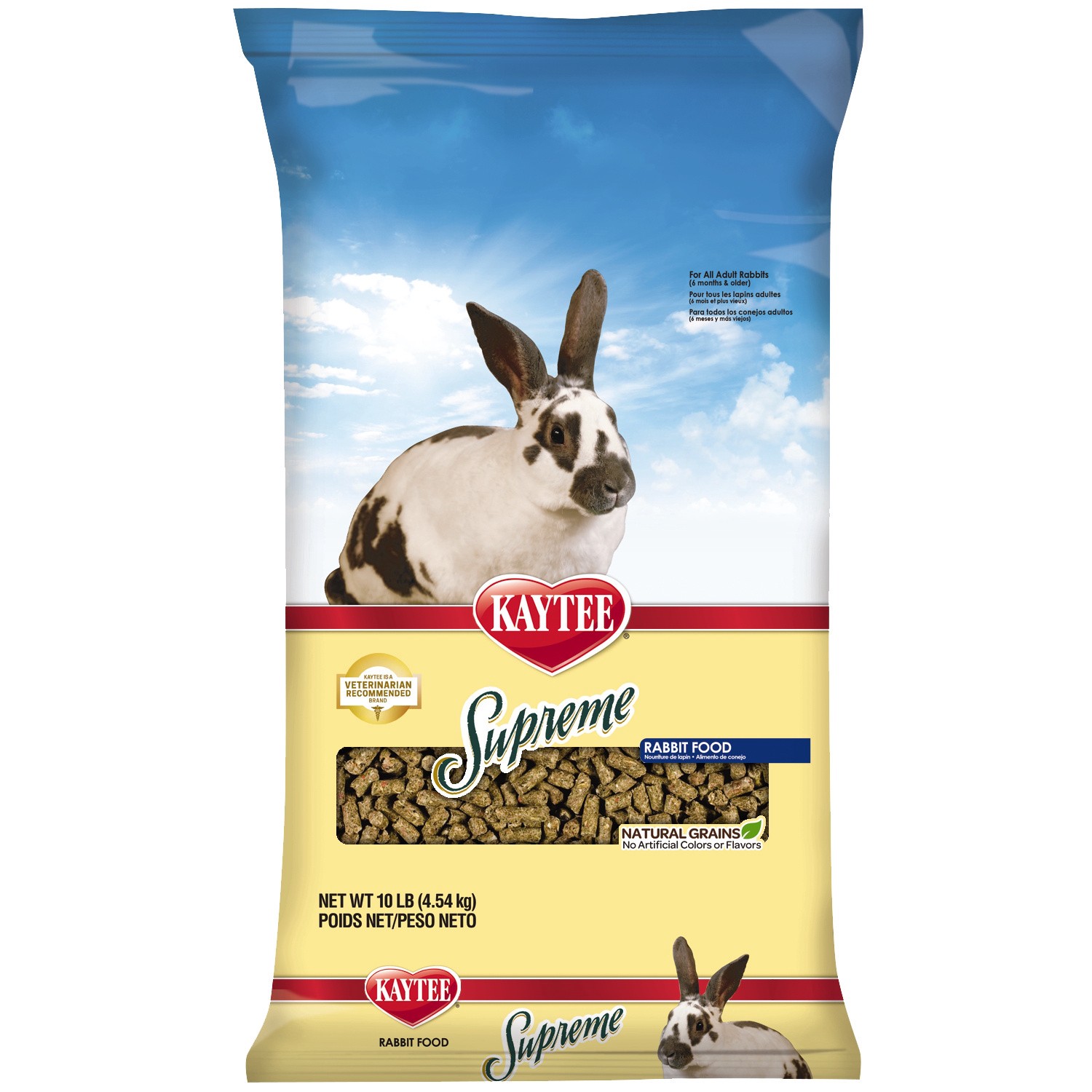 slide 1 of 10, Kaytee Supreme Rabbit Food, 10 lb