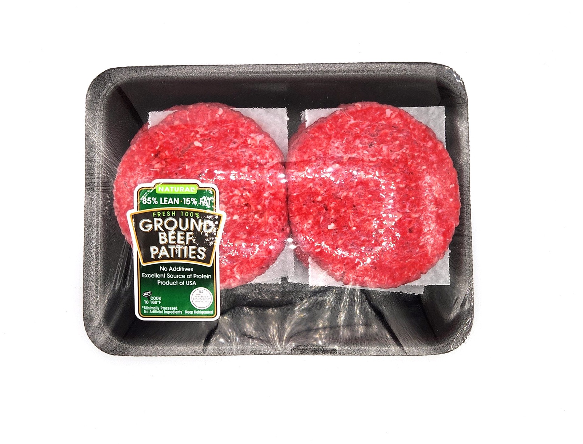 slide 1 of 1, 85% Ground Beef Paty Fam, lb