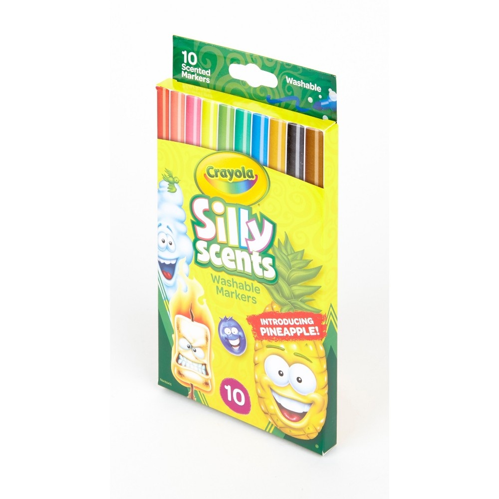 slide 2 of 7, Crayola Slim Fine Markers Silly Scents, 10 ct
