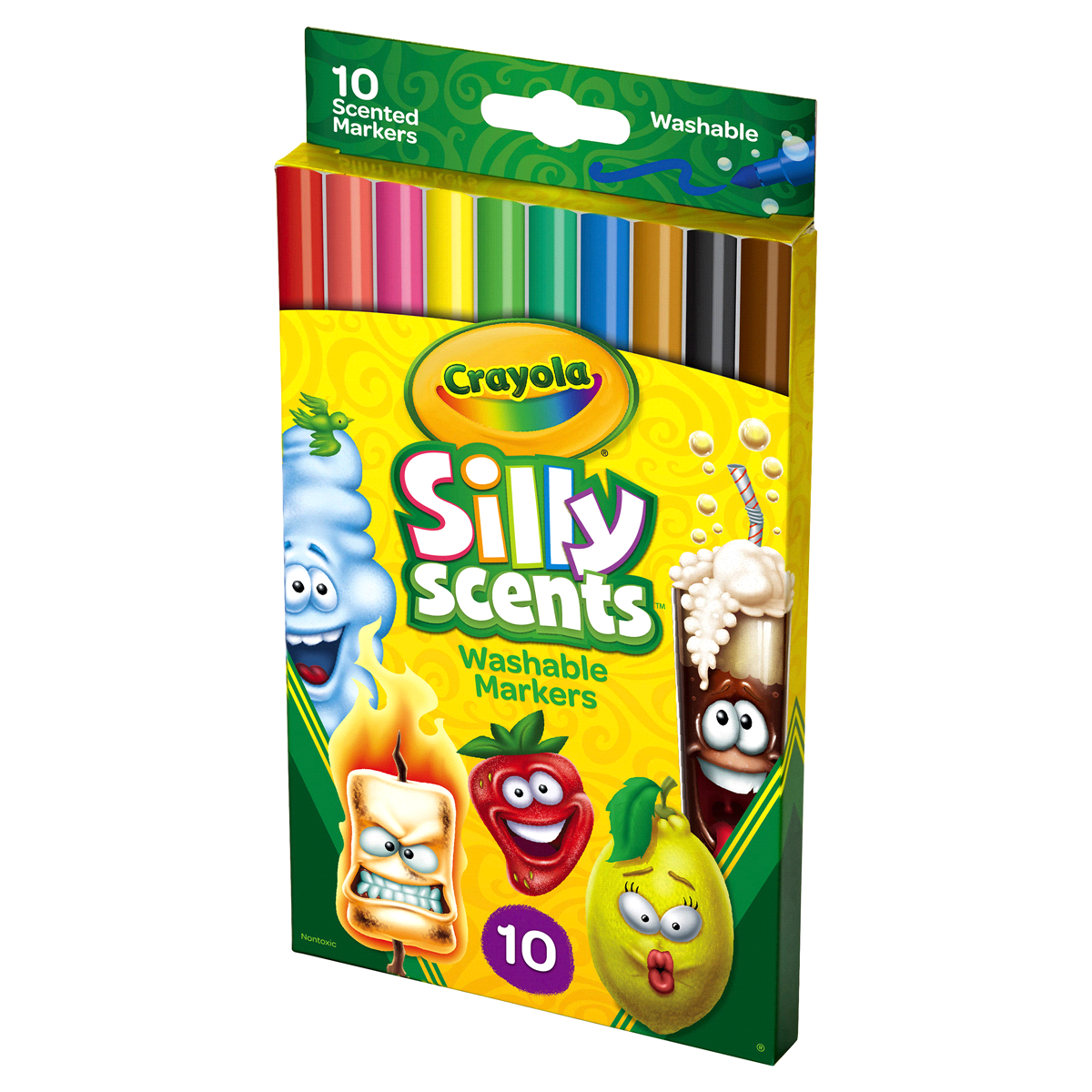 slide 5 of 7, Crayola Slim Fine Markers Silly Scents, 10 ct