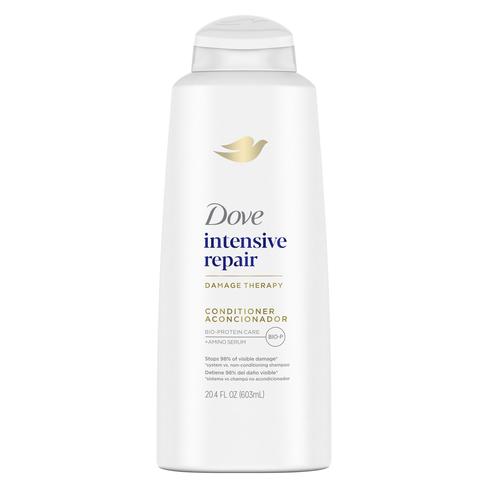 slide 1 of 4, Dove Damage Therapy Conditioner Intensive Repair, 20.4 fl oz, 20.4 fl oz