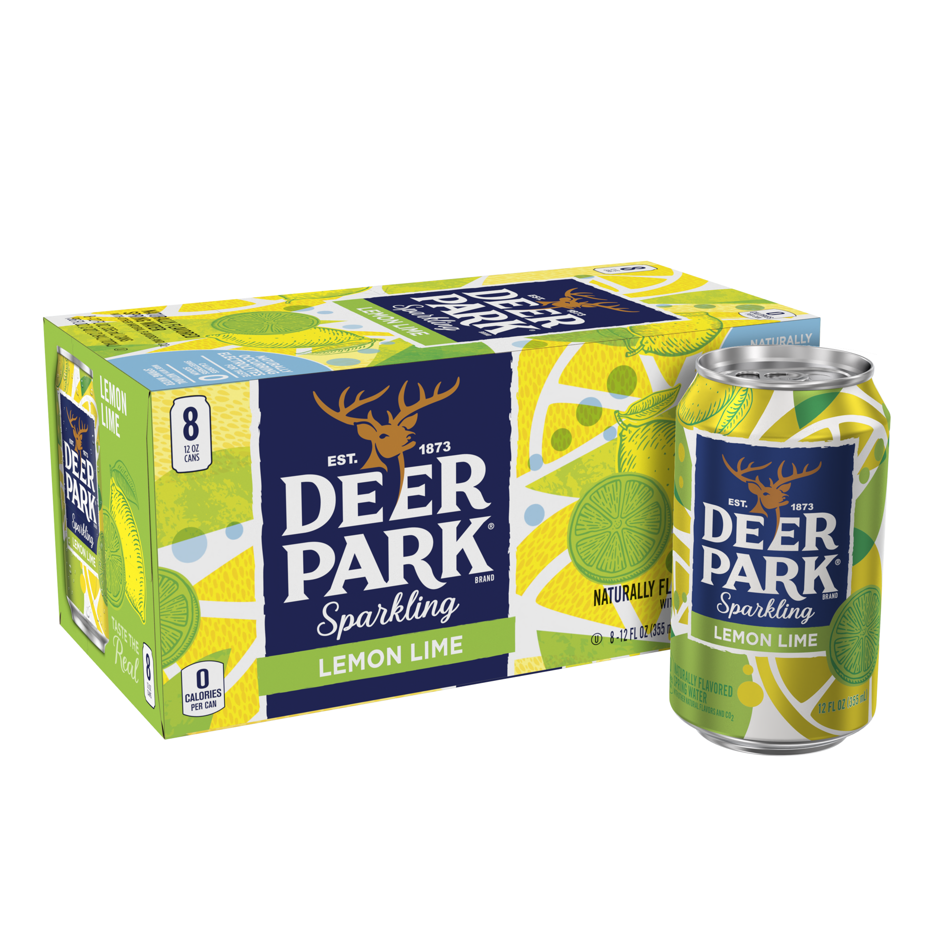 slide 4 of 5, Deer Park Sparkling Water, Lemon Lime- 12 oz, 12 oz