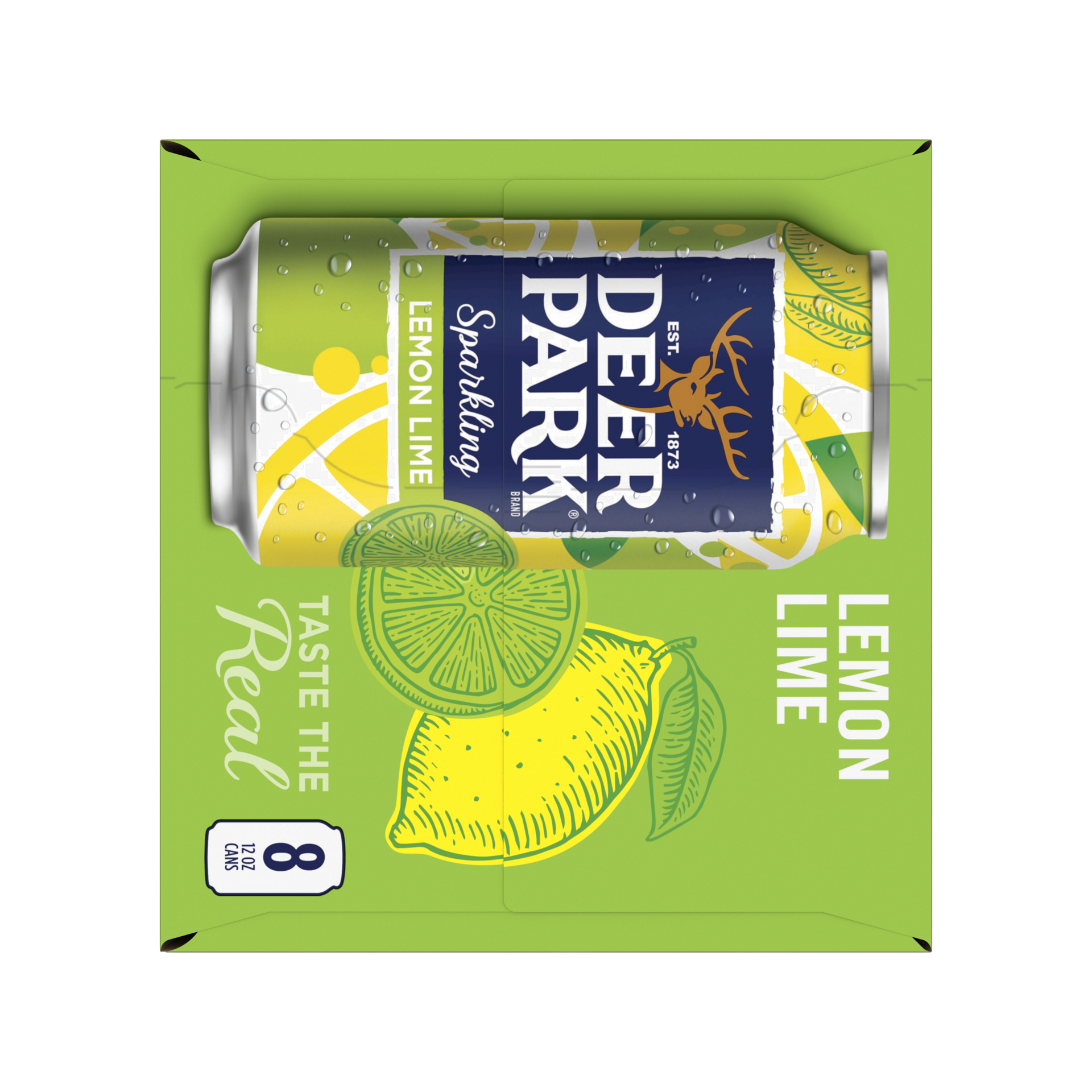 slide 5 of 5, Deer Park Sparkling Water, Lemon Lime- 12 oz, 12 oz