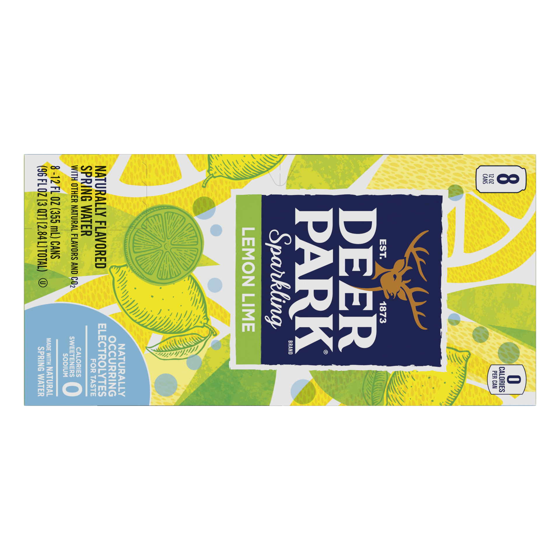 slide 1 of 5, Deer Park Sparkling Water, Lemon Lime- 12 oz, 12 oz