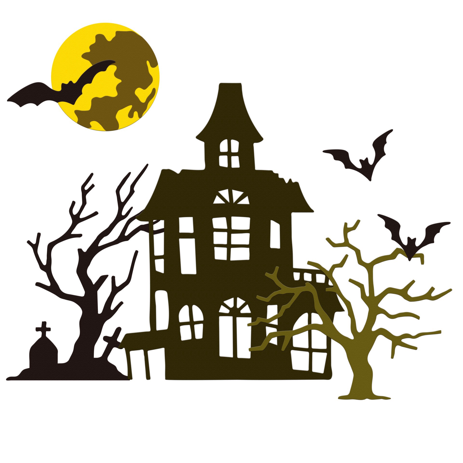 slide 4 of 4, Haunted House Layering Die Set By Recollections, 5 in x 5.77 in