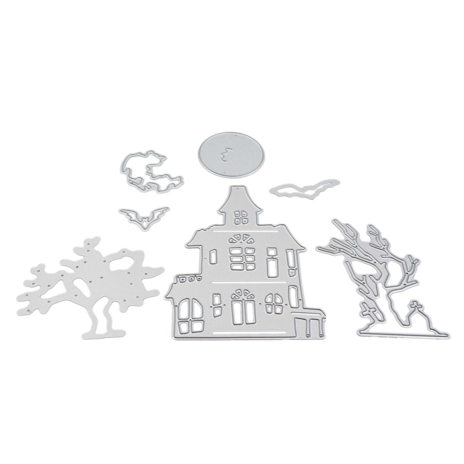 slide 3 of 4, Haunted House Layering Die Set By Recollections, 5 in x 5.77 in