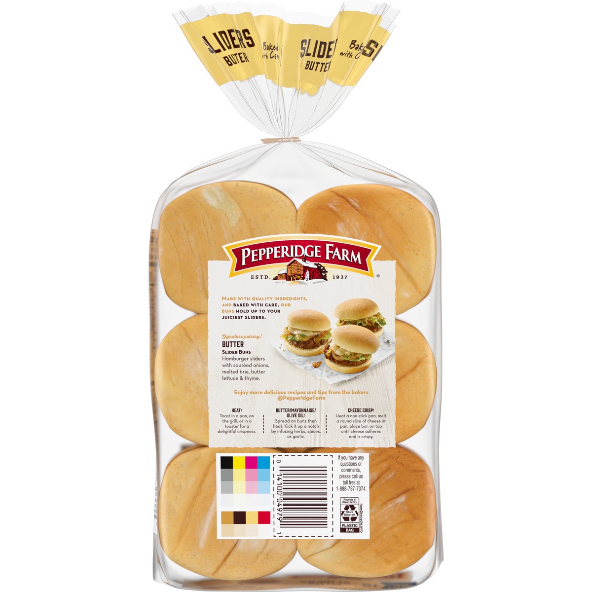 slide 7 of 12, Pepperidge Farm Butter Slider Buns, 12 ct