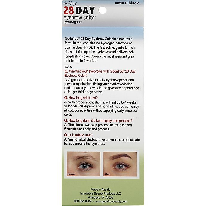 slide 2 of 5, Godefroy 28Day Brow Nat Black, 1 ct