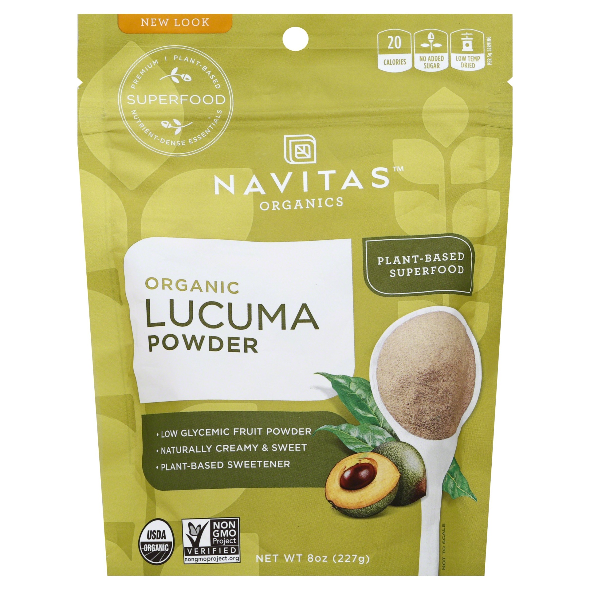 slide 1 of 1, Navitas Organics Plant-Based Superfood Powder - Lucuma, 8 oz