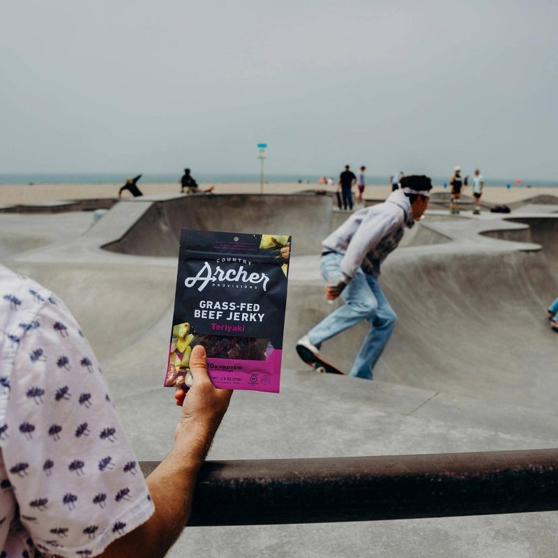 slide 3 of 6, Country Archer Grass-Fed Teriyaki Beef Jerky 2.5 oz, 2.5 oz