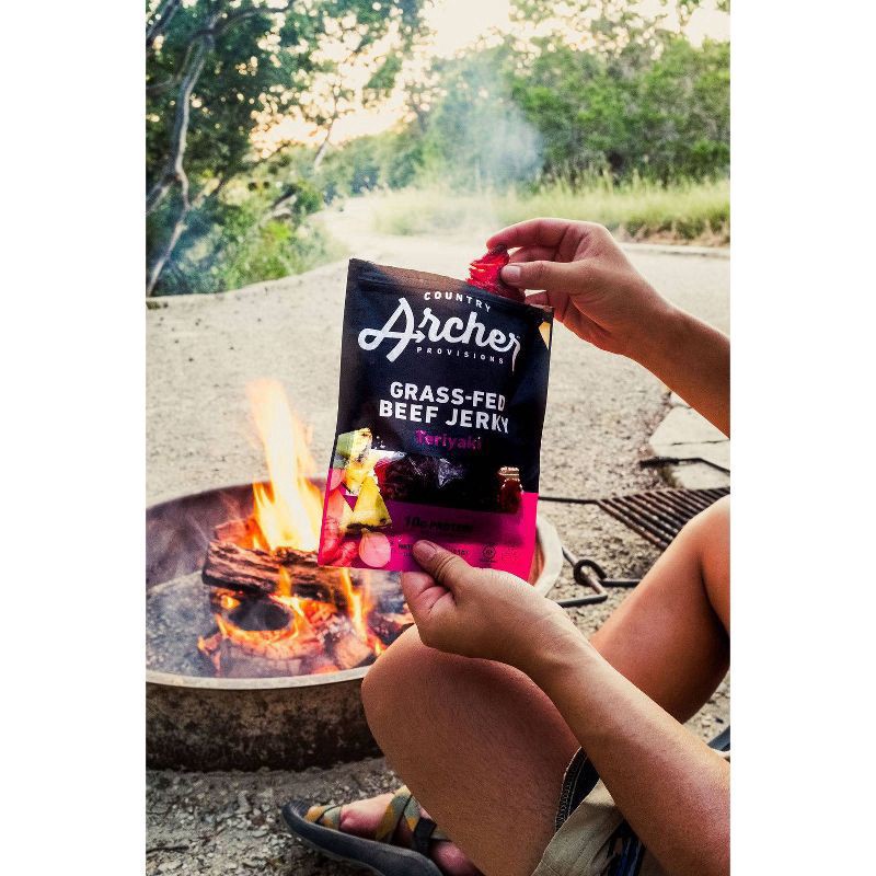 slide 5 of 6, Country Archer Grass-Fed Teriyaki Beef Jerky 2.5 oz, 2.5 oz