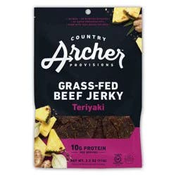 Country Archer Grass-Fed Teriyaki Beef Jerky 2.5 oz