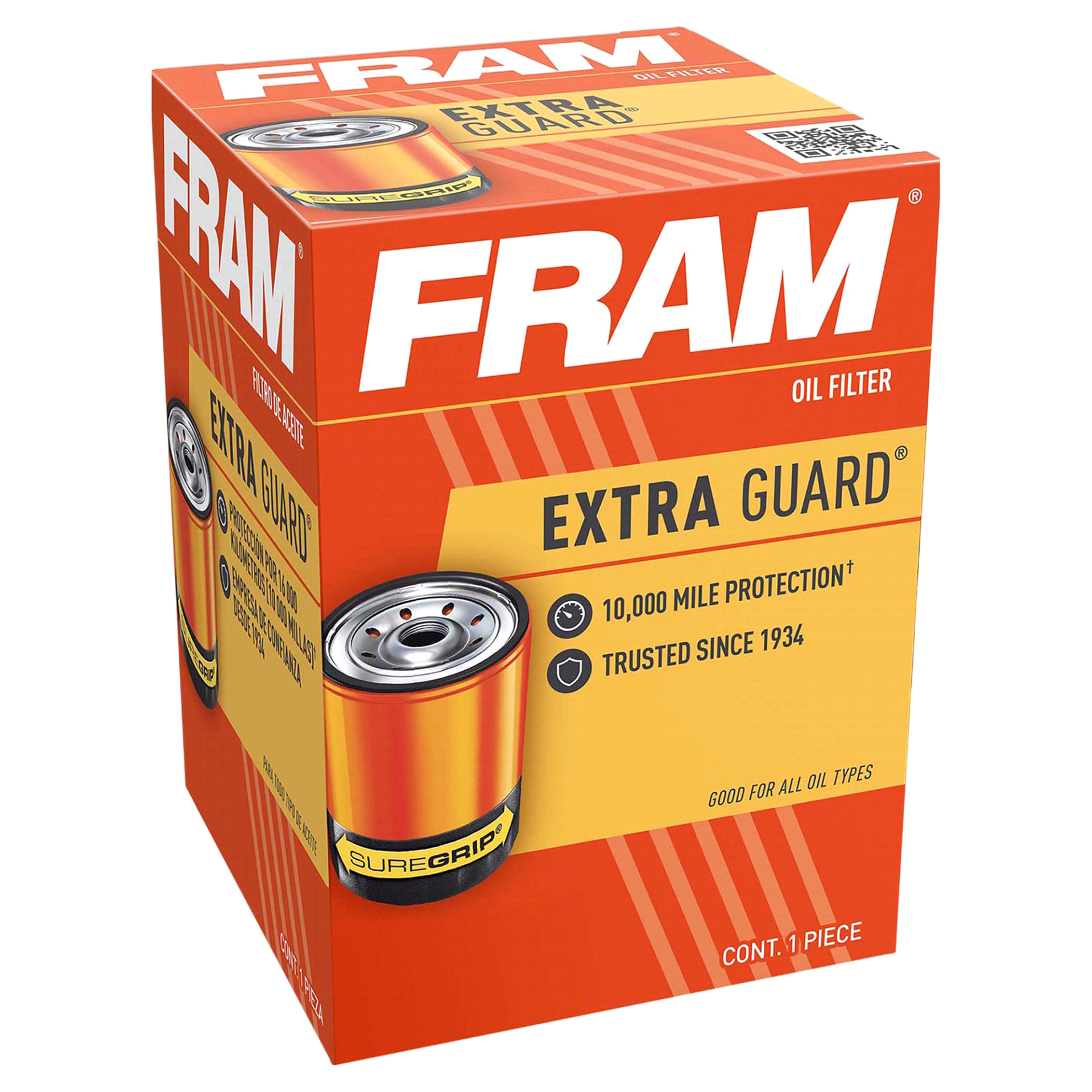 slide 1 of 6, Fram Extra Guard Oil Filter PH25, 1 ct