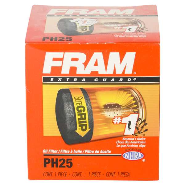 slide 1 of 6, Fram Extra Guard Oil Filter PH25, 1 ct