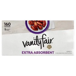 Vanity Fair Extra Absorbent Paper Napkins, 160 Count