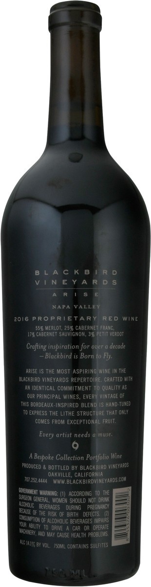 slide 6 of 9, Blackbird Vineyards Blackbird Arise 750ml, 750 ml