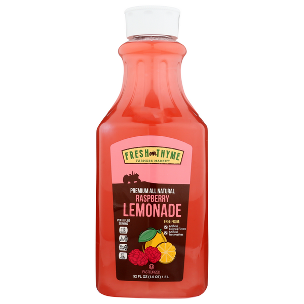 slide 1 of 1, Fresh Thyme Lemonade Raspberry, 52 fl oz