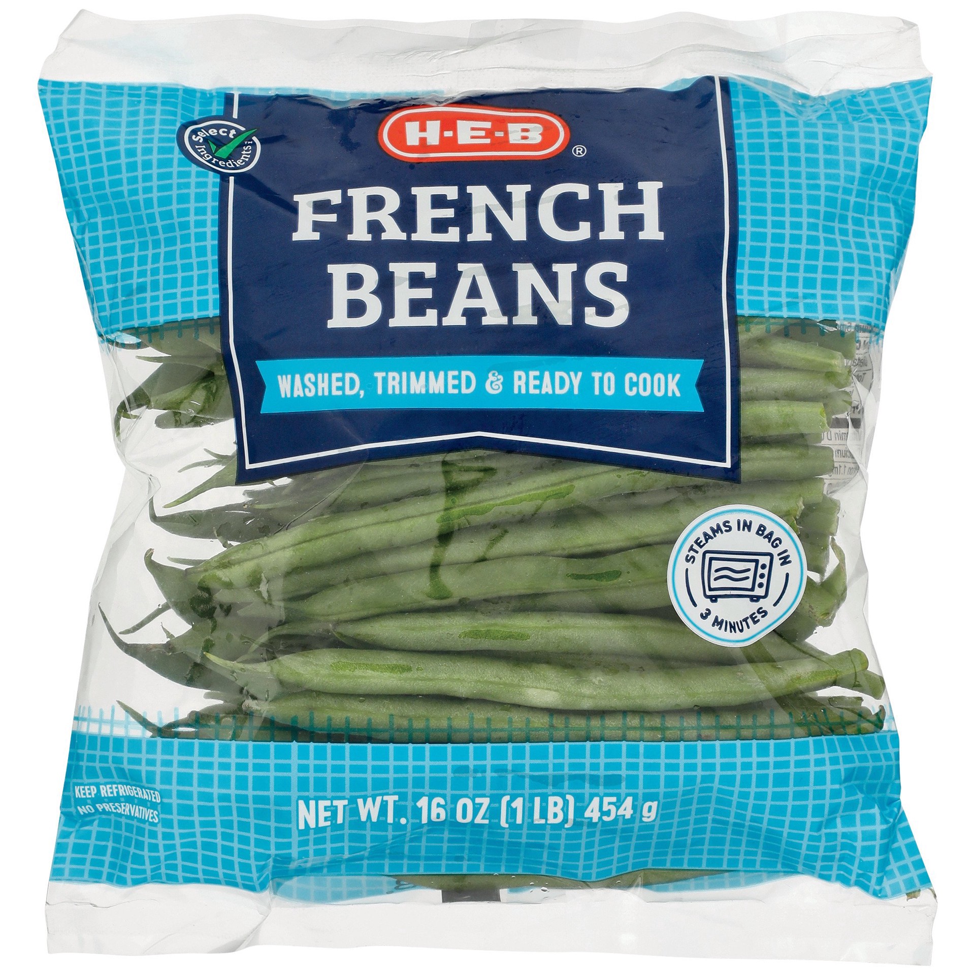 slide 1 of 1, H-E-B French Green Beans, 16 oz