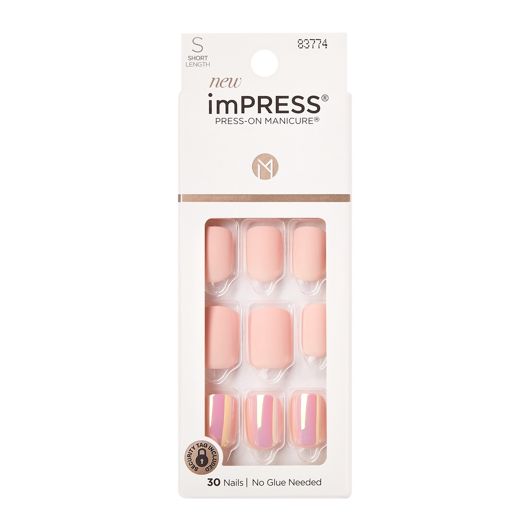 slide 1 of 5, imPRESS Kiss imPRESS Press-On Manicure Nails Keep In Touch, 1 ct