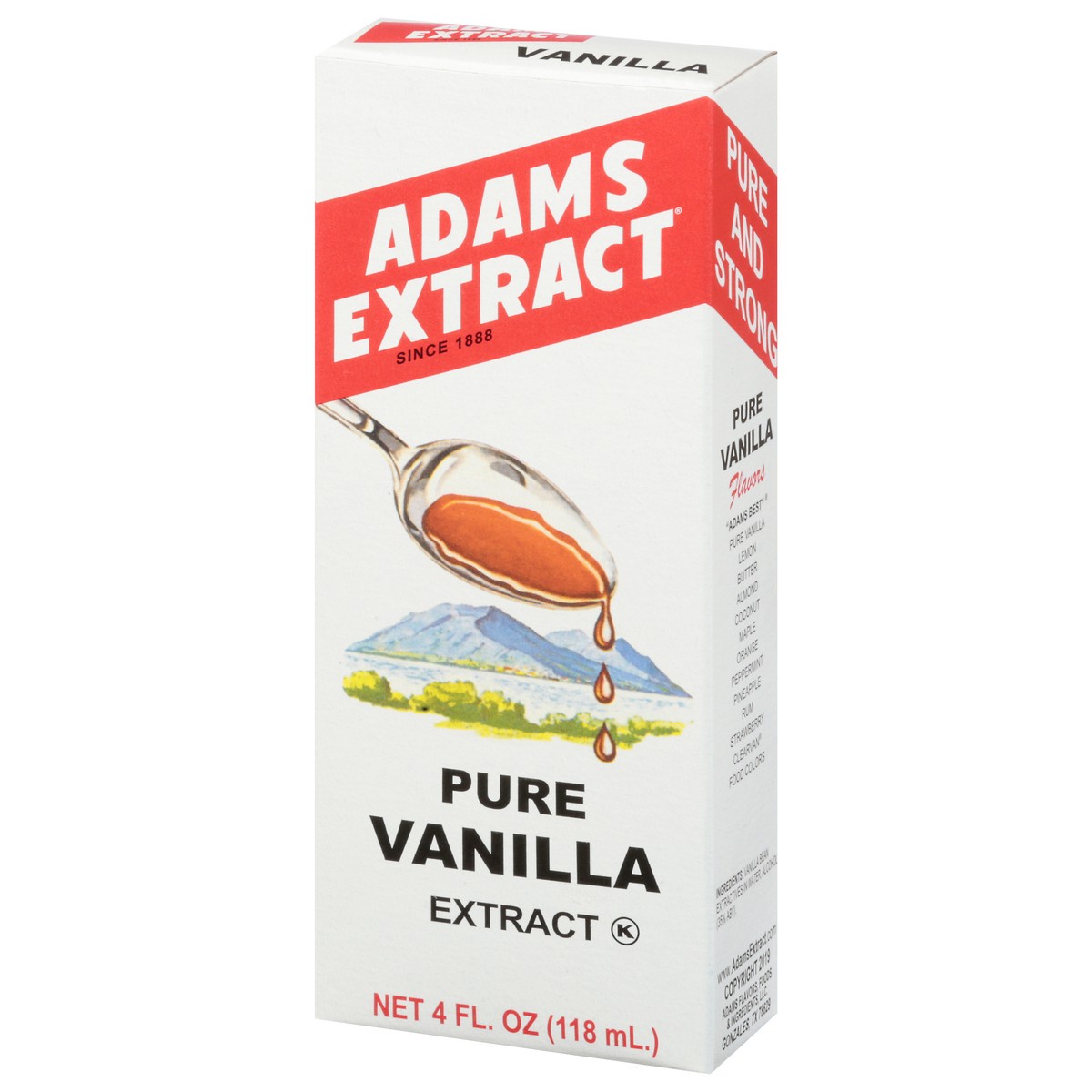 slide 2 of 13, Adams Extract Adams Pure Vanilla, 4 fl oz