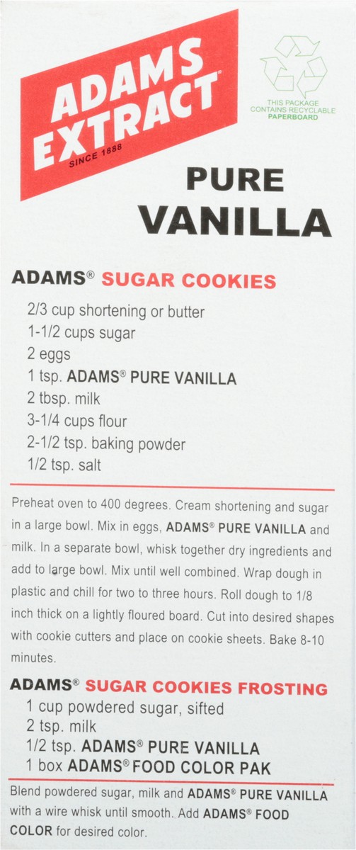 slide 5 of 13, Adams Extract Adams Pure Vanilla, 4 fl oz