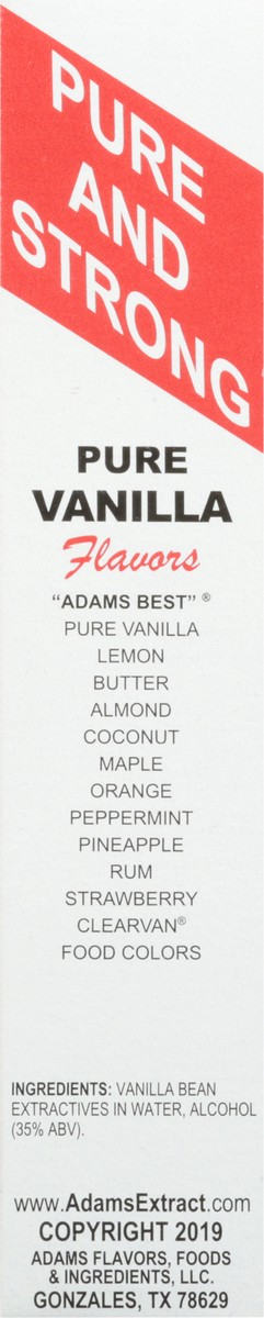 slide 8 of 13, Adams Extract Adams Pure Vanilla, 4 fl oz