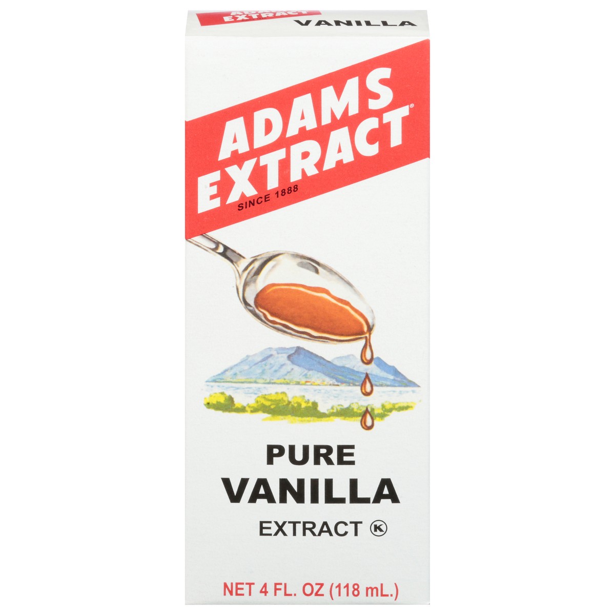 slide 1 of 13, Adams Extract Adams Pure Vanilla, 4 fl oz