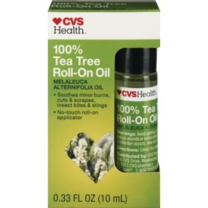 slide 1 of 1, CVS Health 100% Tea Tree Roll-On Melaleuca Alternifolia Oil, 0.33 oz