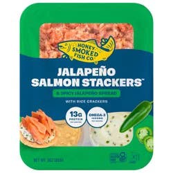 Honey Smoked Fish Co. Honey Smoked Salmon 3 oz Jalapeño Salmon Stackers