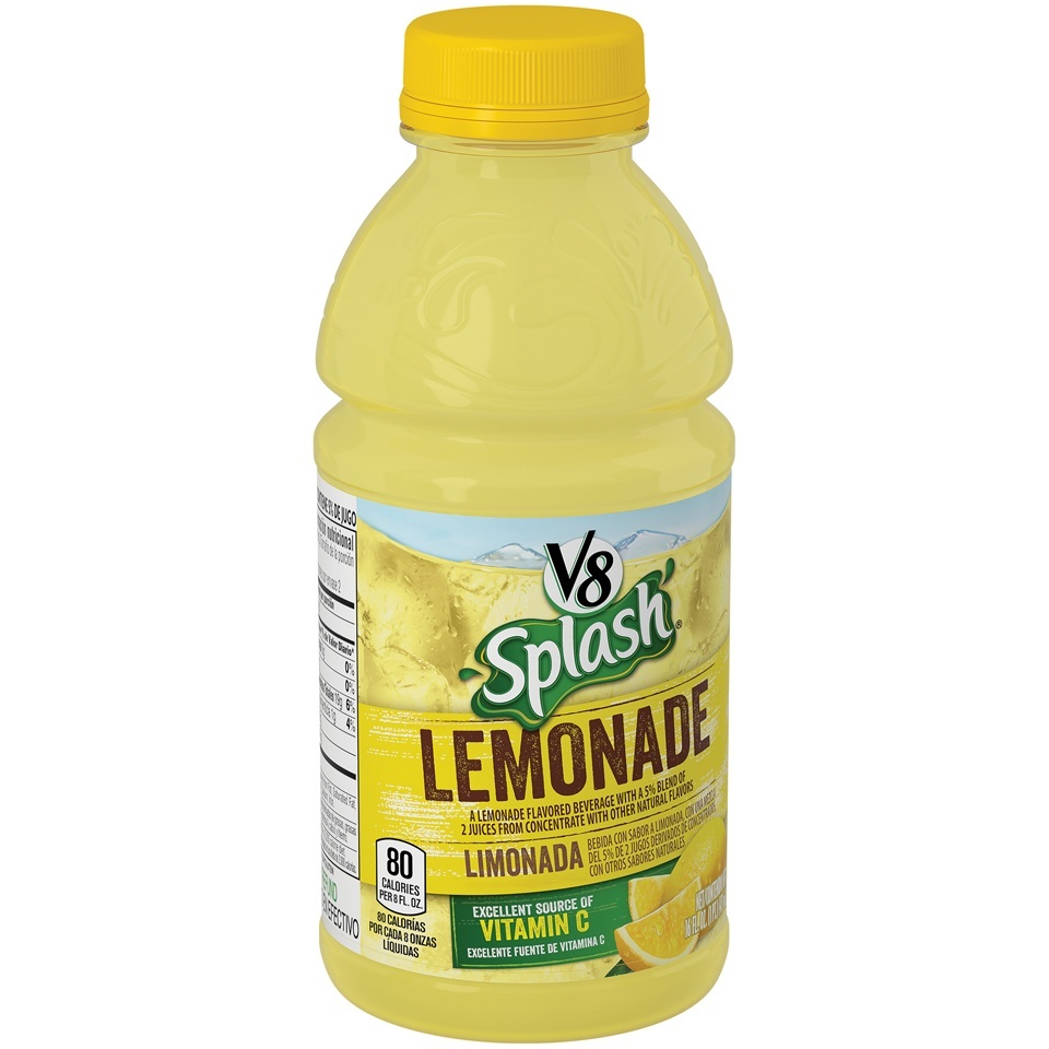 slide 1 of 1, V8 Splash Lemonade, 16 oz