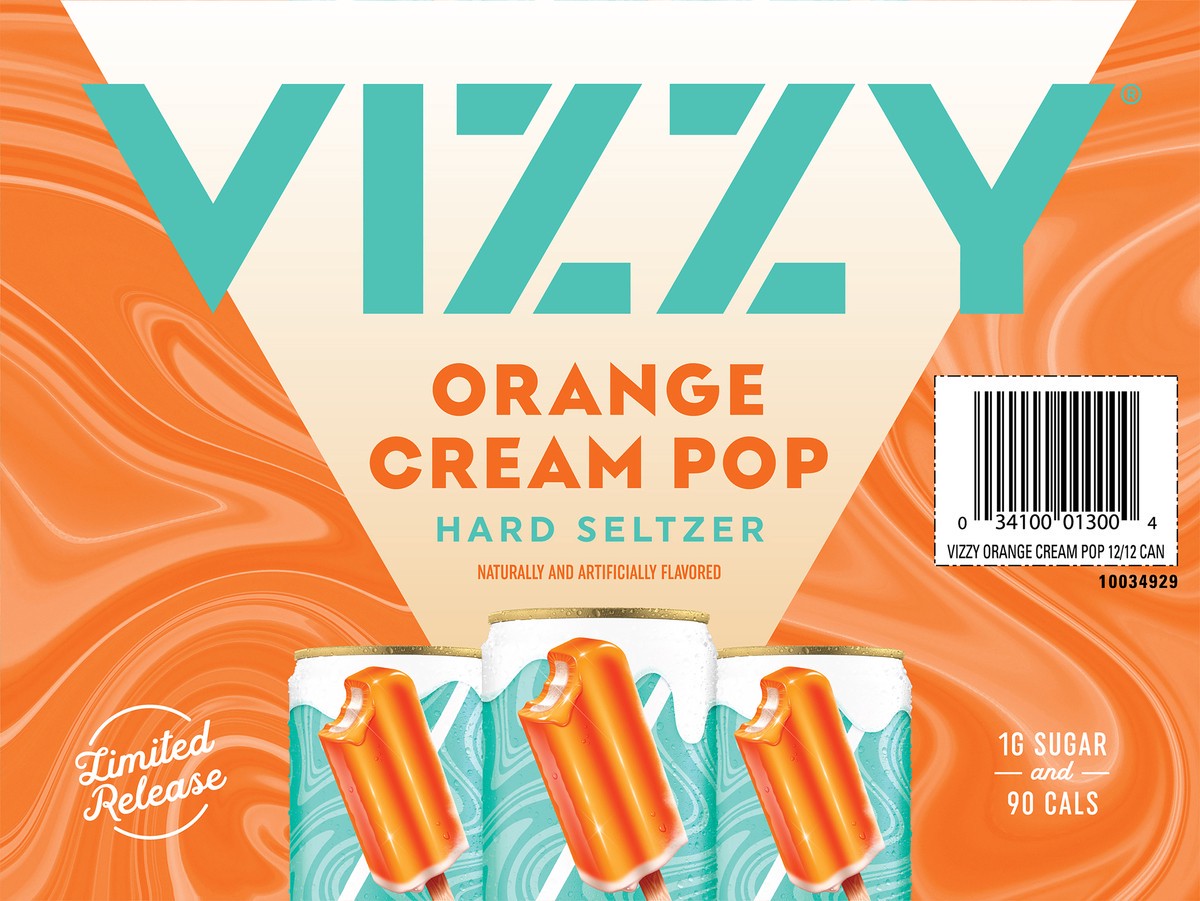 slide 6 of 9, Vizzy Orange Cream Pop Hard Seltzer 12 - 12 fl oz Cans, 12 ct; 12 oz