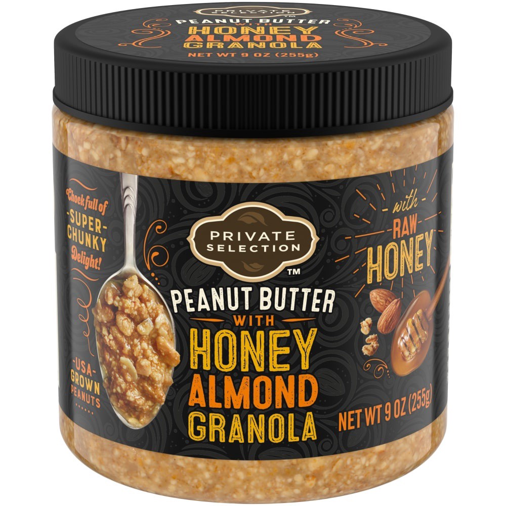slide 3 of 3, Private Selection Honey Almond Granola Nut Butter, 9 oz