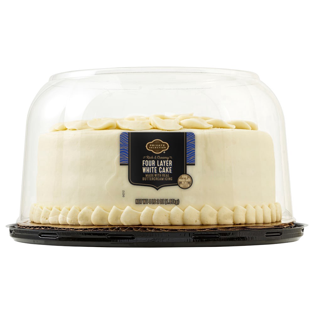 slide 2 of 3, Private Selection® Vanilla Buttercream 4-Layer Cake, 66 oz