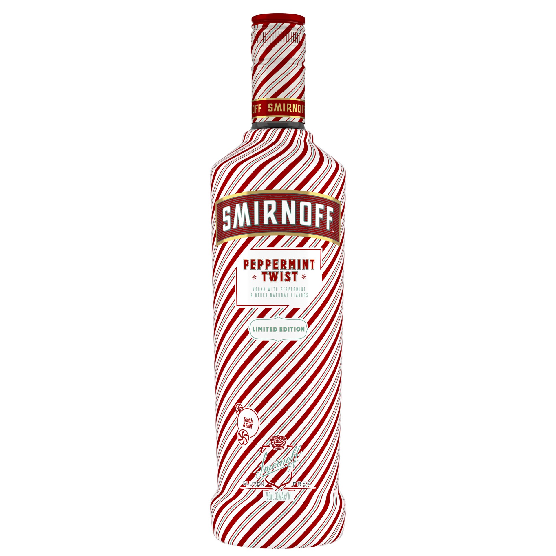 slide 1 of 13, Smirnoff Peppermint Twist (Vodka Infused With Natural Flavors), 750 mL, 750 ml