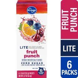 Kroger® Lite Zero Sugar Fruit Punch Instant Drink Mix