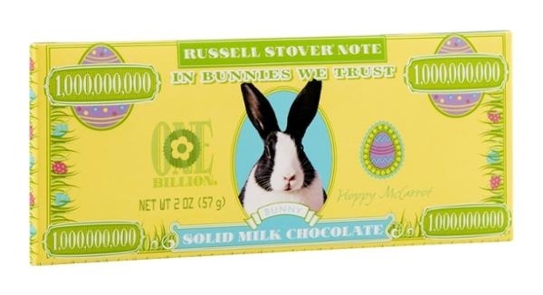 slide 1 of 1, Russell Stover Bunny Money Solid Milk Chocolate Bar, 2 oz