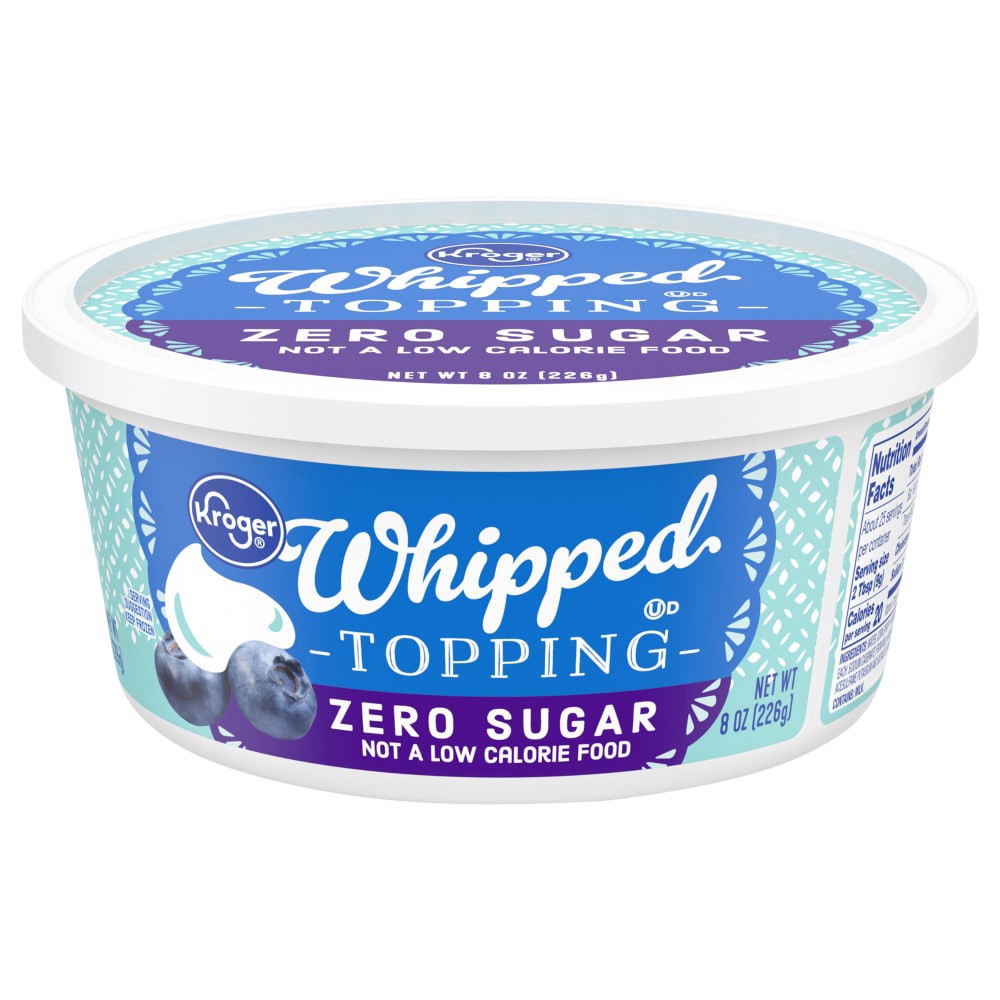 slide 1 of 1, Kroger® Zero Sugar Whipped Topping, 8 oz