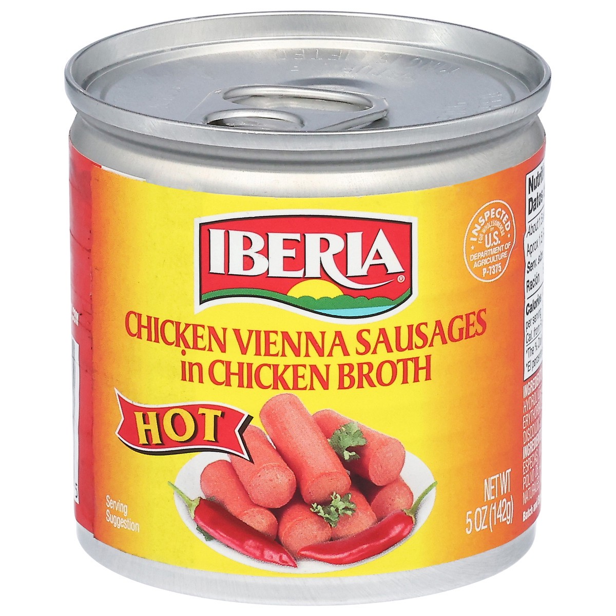 slide 1 of 13, Iberia Hot Chicken Vienna Sausages in Chicken Broth 5 oz, 5 oz