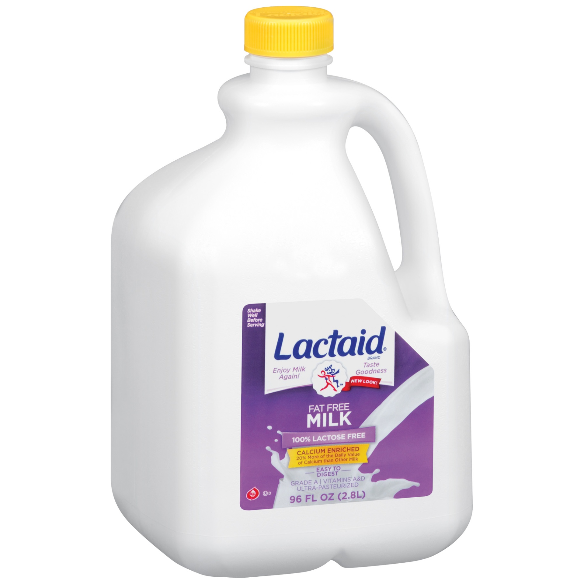 slide 1 of 9, Lactaid Lactose Free Calcium-Fortified Fat Free Milk, 96 fl oz