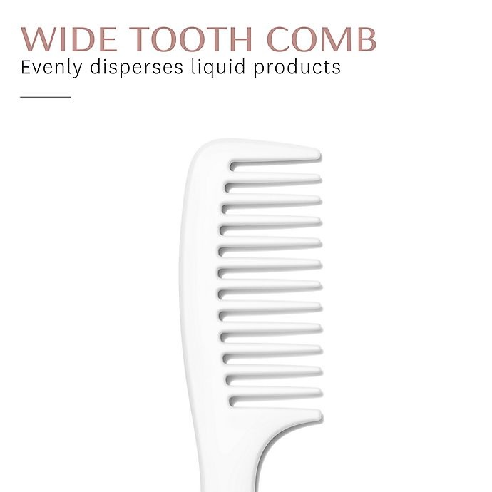 slide 4 of 9, T3 Shower Comb and Brush Detangle Duo - White, 2 ct