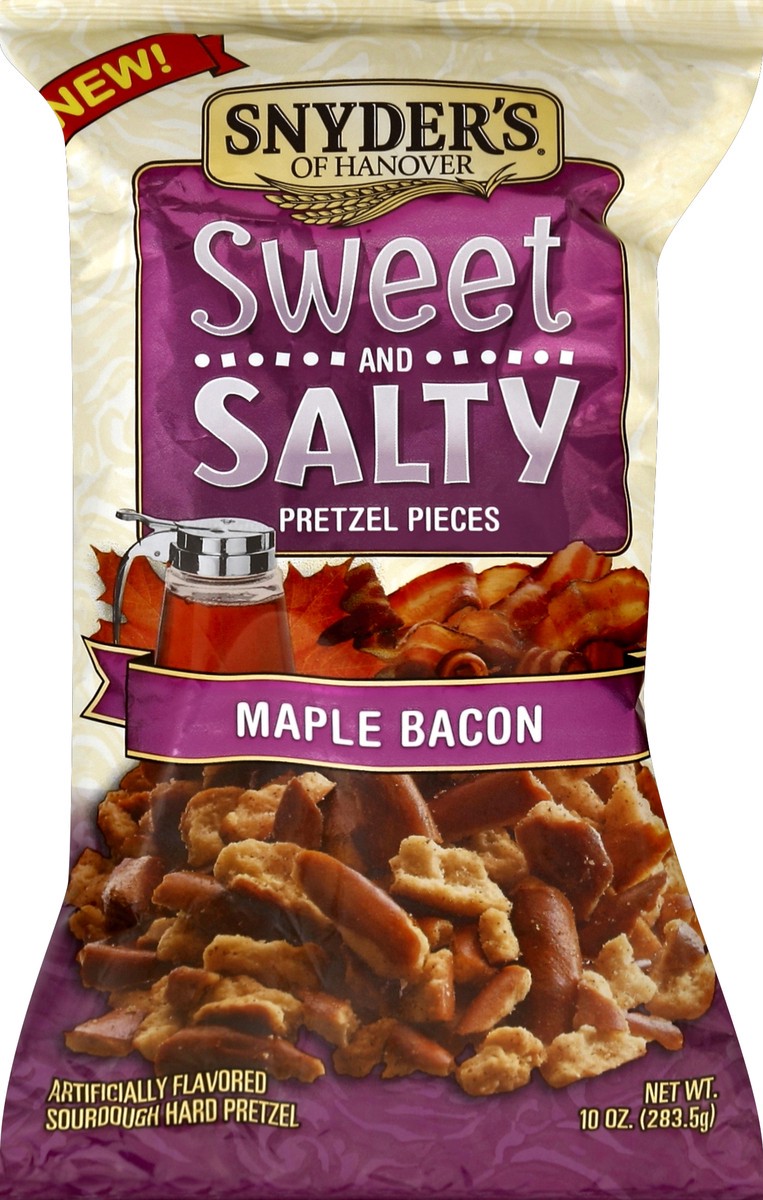 slide 5 of 6, Snyder's of Hanover Sweet And Salty Pretzel Pieces, Maple Bacon, 10 oz