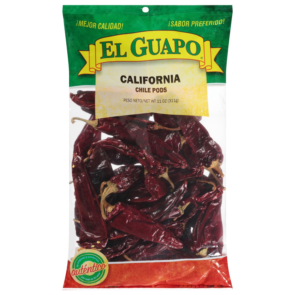 slide 1 of 9, El Guapo Whole California Chili Pods, 11 oz, 11 oz