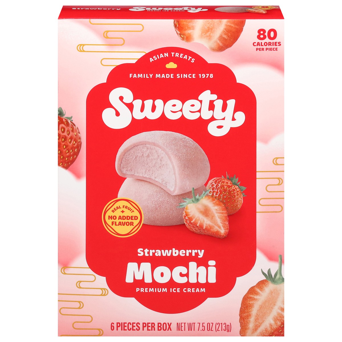 slide 6 of 14, Sweety Strawberry Mochi 6 ea, 6 ct