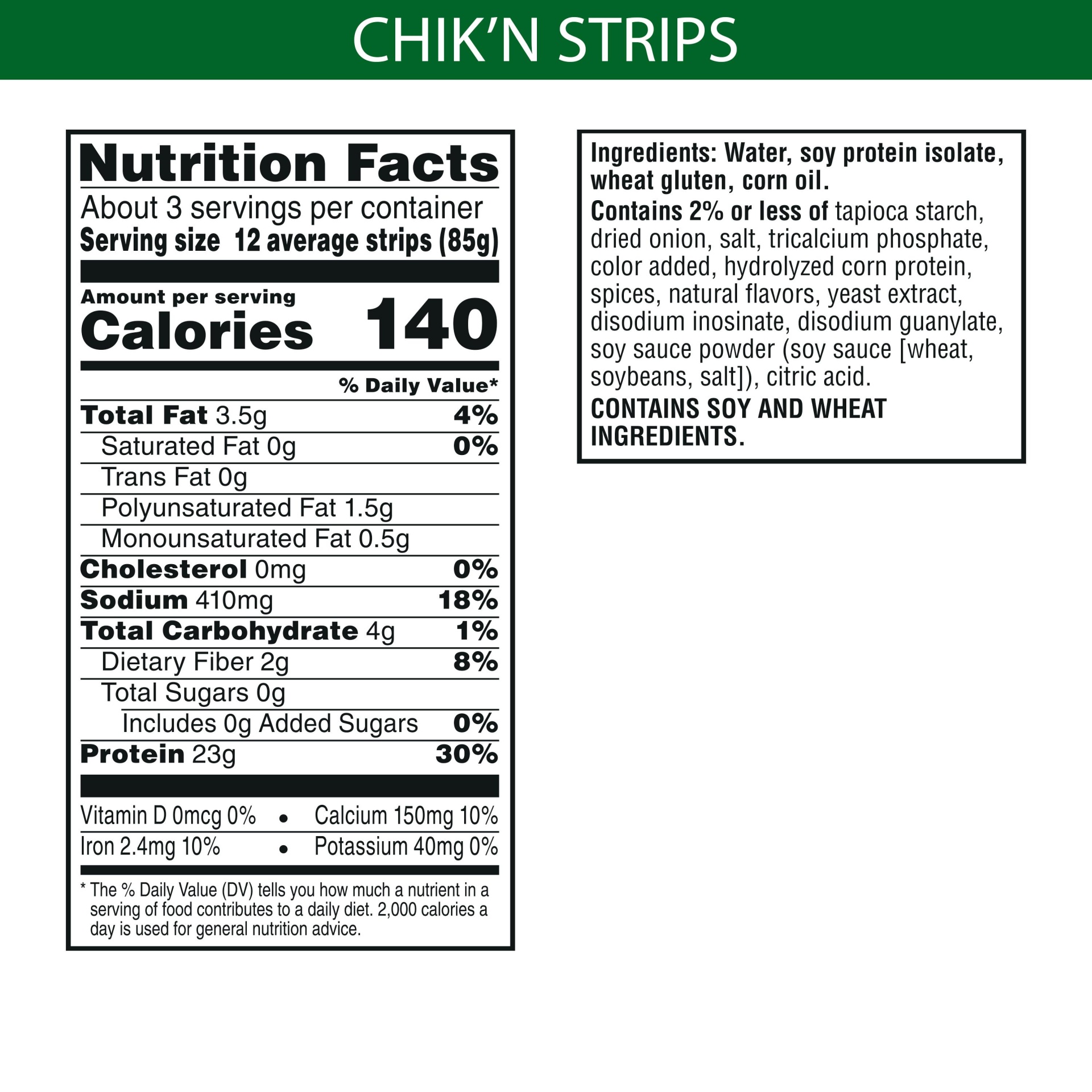 slide 3 of 6, MorningStar Farms Meal Starters Meatless Chicken Strips, Plant Based Protein Vegan Meat, Original, 10 oz