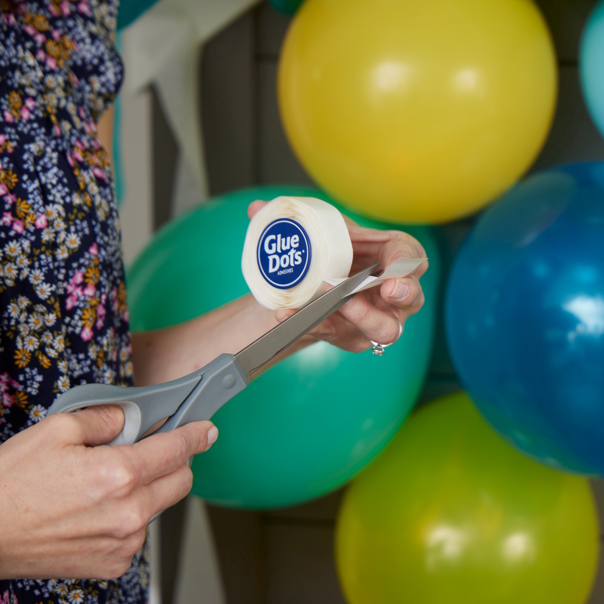 slide 3 of 6, Glue Dots Balloon Dots Roll, 1/2 in