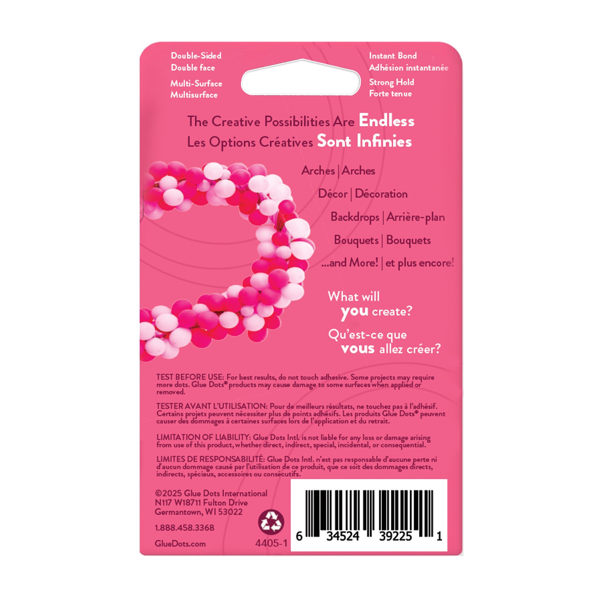 slide 2 of 6, Glue Dots Balloon Dots Roll, 1/2 in