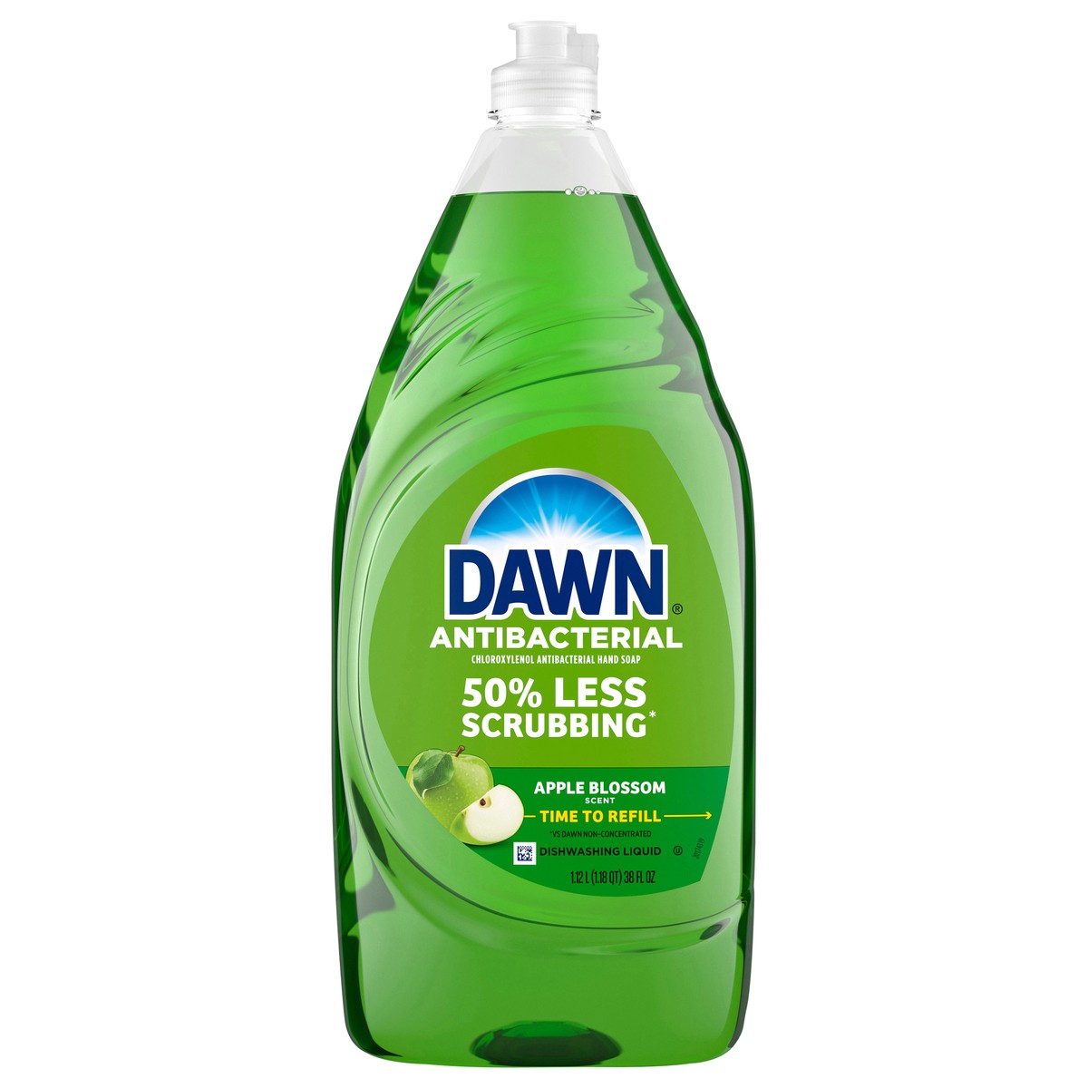 slide 1 of 3, Dawn Ultra Anti-Bacterial Dish Soap, Dishwashing Liquid, Apple Blossom, 38 Fl Oz, 