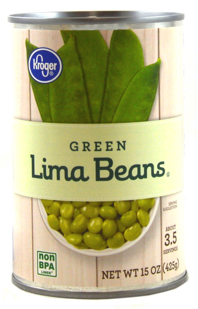 slide 1 of 4, Kroger Small Green Lima Beans - 15 oz, 15 oz