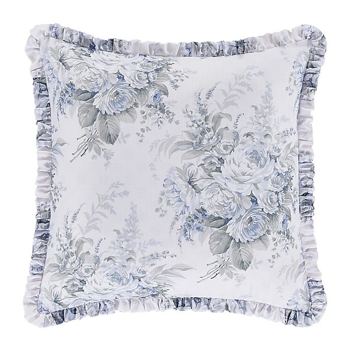 slide 1 of 2, J. Queen New York Estelle European Pillow Sham - Blue, 1 ct